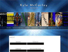 Tablet Screenshot of kylemccarley.com